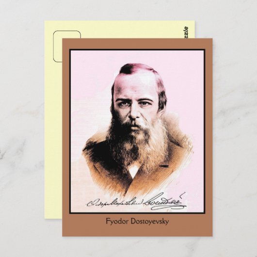 Fyodor Mikhailovich Dostoyevsky Briefkaart (Voorkant / Achterkant)