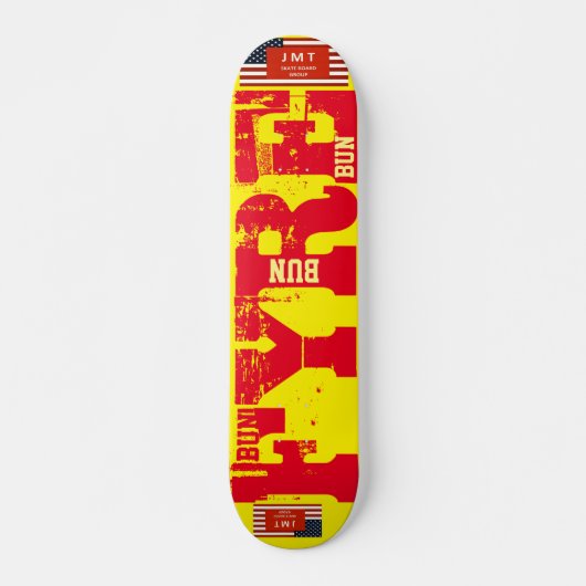 FYRE BUN! JMT Skateboard, 7¾-inch deck Persoonlijk Skateboard (Voorkant)