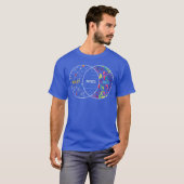 Fysica als magie maar echte grappige fysica woord t-shirt (Voorkant volledig)