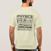 Fysica Atom T-shirt op lichte achtergrond (Achterkant)