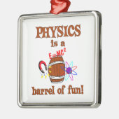 Fysica Barrel van Fun Metalen Ornament (Links)