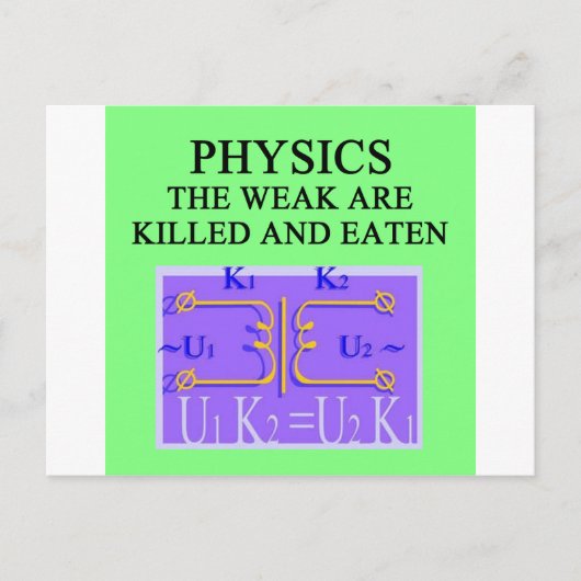 FYSICA BRIEFKAART (Voorkant)