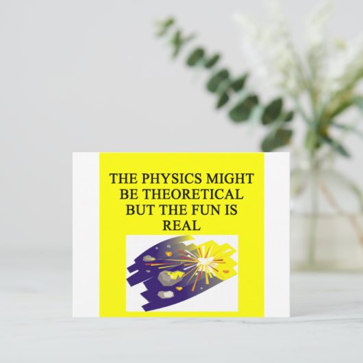 FYSICA BRIEFKAART (Staand voorkant)