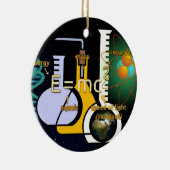 Fysica E=mc2 kleurrijk ontwerp Keramisch Ornament (Rechts)