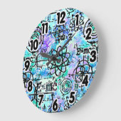 Fysica- en Wiskunde-symbolen, geek Grote Klok (Hoek)