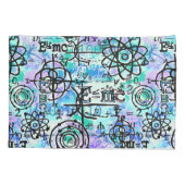 Fysica- en Wiskunde-symbolen, monogram geek Kussensloop (Achterkant)