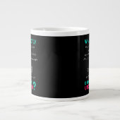 Fysica formule grap grote koffiekop (Voorkant)
