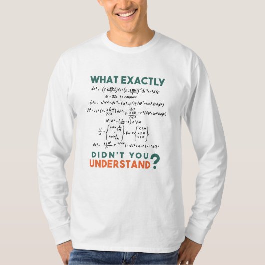Fysica formule grap t-shirt (Voorkant)