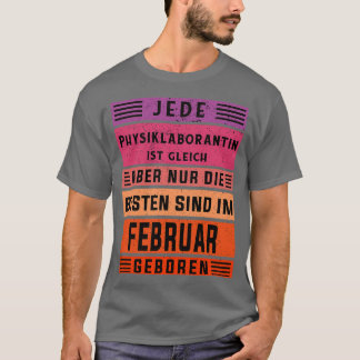 Fysica, geboren op 25 februari t-shirt