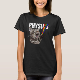 Fysica Grappige Kat Wetenschap Liefhebber T-shirt