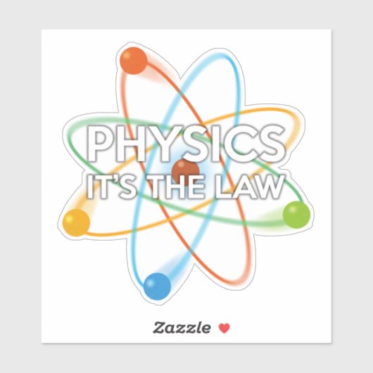 FYSICA. HET IS DE WETTELIJKE wetenschap Sticker (Vel)