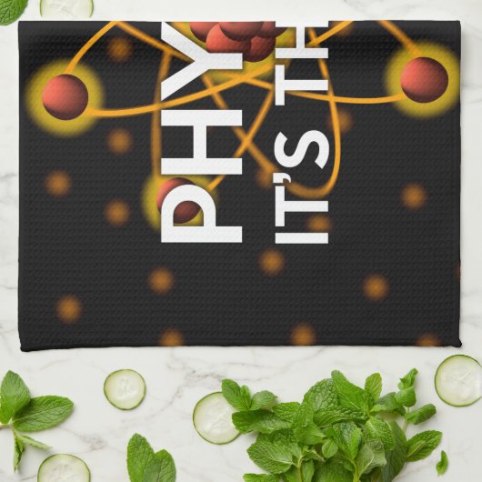 FYSICA. HET IS DE WETTELIJKE wetenschap Theedoek (Gevouwen)