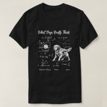 Fysica Hond Goud Retriever Wetenschap Nerd T-shirt