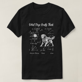 Fysica Hond Goud Retriever Wetenschap Nerd T-shirt