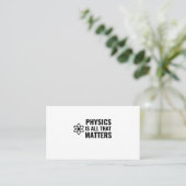 FYSICA IS ALLEMAAL DAT HET GAAT VISITEKAARTJE (Staand voorkant)