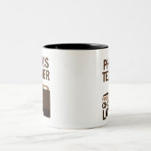 Fysica-leraar (Funny) Gift Tweekleurige Koffiemok (Center)