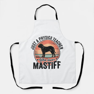 Fysica Leraar Liefde Mastiff Vintage Hond Shirt_1 Schort
