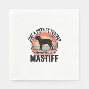 Fysica Leraar Liefde Mastiff Vintage Hond Shirt_1 Servet