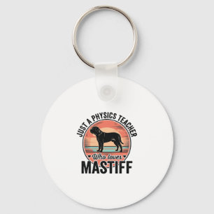 Fysica Leraar Liefde Mastiff Vintage Hond Shirt_1 Sleutelhanger