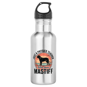 Fysica Leraar Liefde Mastiff Vintage Hond Shirt_1 Waterfles