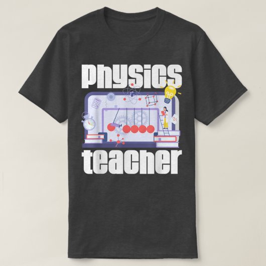 Fysica leraar Quantum Mechanica Fysicus Scienc T-shirt (Design voorkant)