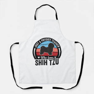Fysica Leraar Shih Tzu Vintage Hond Shirt Ontwerp_ Schort