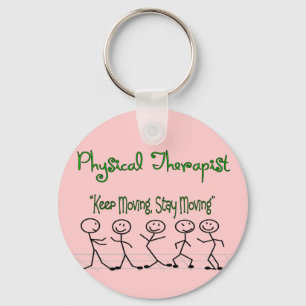 fysica Therapist Stick People Sleutelhanger