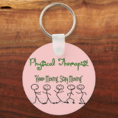 fysica Therapist Stick People Sleutelhanger (Voorkant)