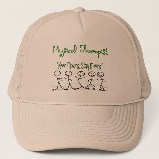 fysica Therapist Stick People Trucker Pet (Voorkant)