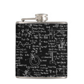 Fysica Vergelijkingen op zwart // Heupfles (Voorkant)