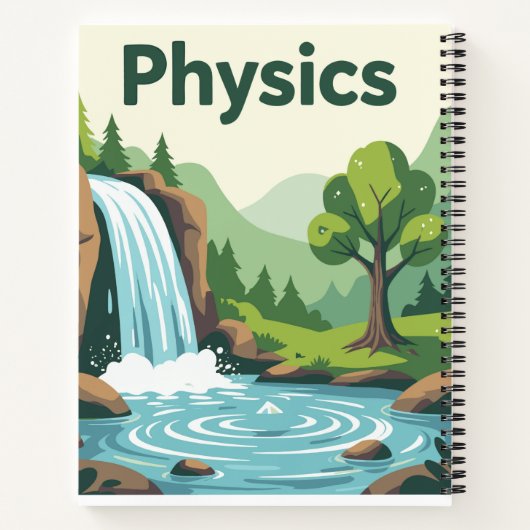 Fysica Waterval Natuur Studie Notitieboek | Wetens (Achterkant)