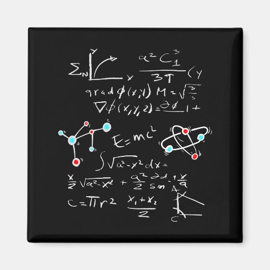 Fysica Wiskunde Formule Leerleraar Student atoma e Magneet (Voorkant)