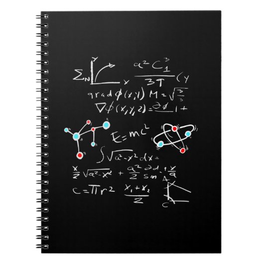 Fysica Wiskunde Formule Leerleraar Student atoma e Notitieboek (Voorkant)