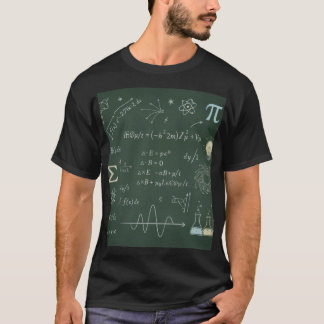 Fysica Wiskunde Schoolbord Vergelijkingen T-shirt