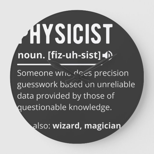 fysicist grote klok (Voorkant)