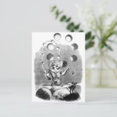 Fysicus Juggling met planeten Briefkaart (Staand voorkant)