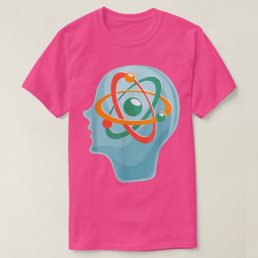 Fysicus science Atom Electrons Scientist Quantum T-shirt (Design voorkant)