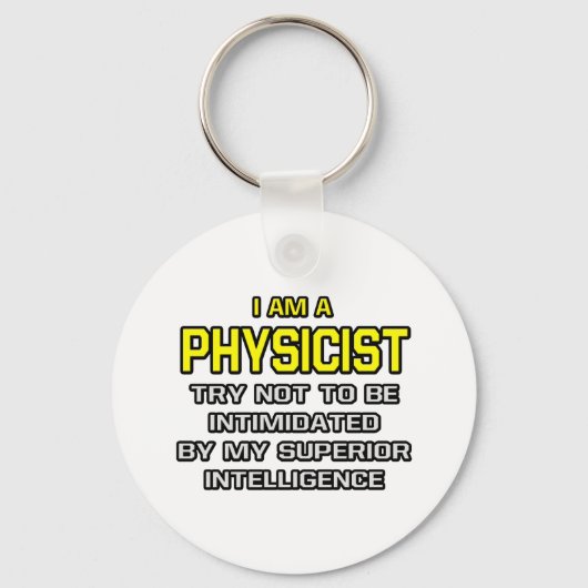 Fysicus...superieure intelligentie sleutelhanger (Voorkant)