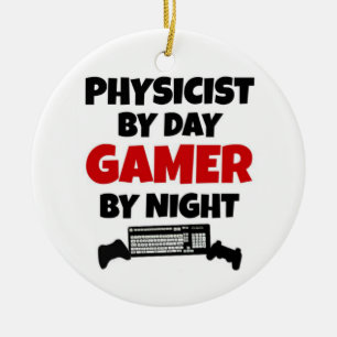 Fysicus van Day Gamer by Night Keramisch Ornament