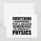 Fysicus wetenschapper | Gift voor natuurkundige st Briefkaart (Voorkant / Achterkant)