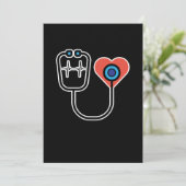 Fysiek assistent Hart PA Medische studenten Grap Kaart (Staand voorkant)