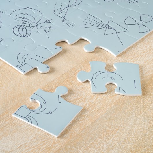 Fysiek diagram patroon legpuzzel (Zijkant)