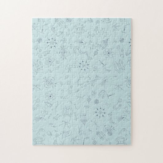 Fysiek diagram patroon legpuzzel (Verticaal)