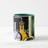 Fysiek E=mc2 kleurig ontwerp Mok (Midden)