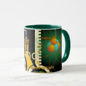 Fysiek E=mc2 kleurig ontwerp Mok (Voorkant rechts)