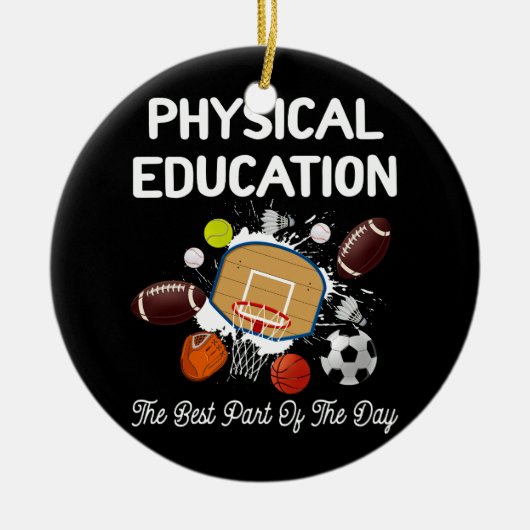 Fysiek onderwijs Beste deel van de Dag Phys EdF Keramisch Ornament (Voorkant)