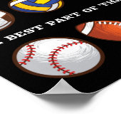 Fysiek onderwijs het beste deel van de dag poster (Hoek)