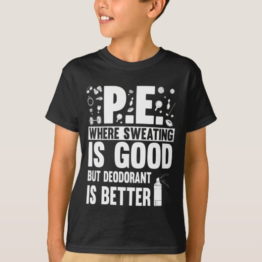 Fysiek onderwijs PE Teacher Joke T-shirt (Voorkant)