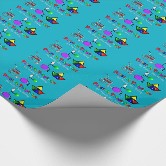 Fysiek Therapist Gift Wrapping Paper Cadeaupapier (Hoek)