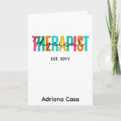 Fysiek Therapistisch Afstuderen Kaart (Voorkant)